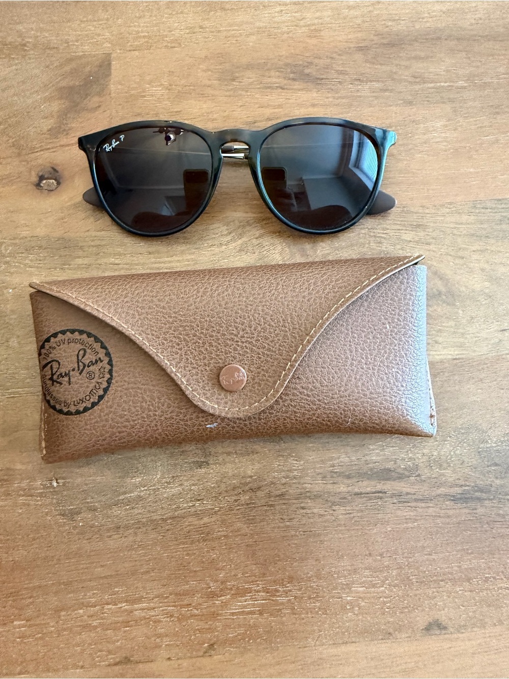 Ray-Ban Erika Classic Frame Sunglasses with Brown Case